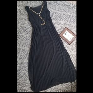 B. DARLIN sheer maxi dress with open back details